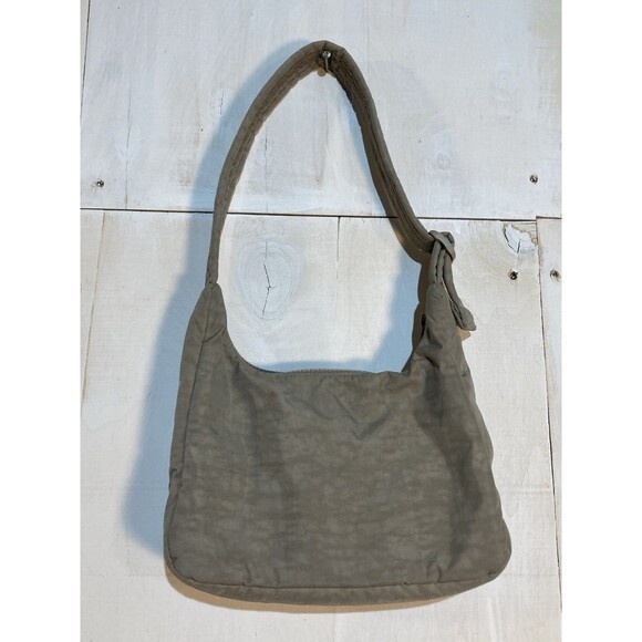 Baggu Cocoa Mini Nylon Shoulder Bag Brown Handbag Purse Lightweight Adjustable - Picture 1 of 7